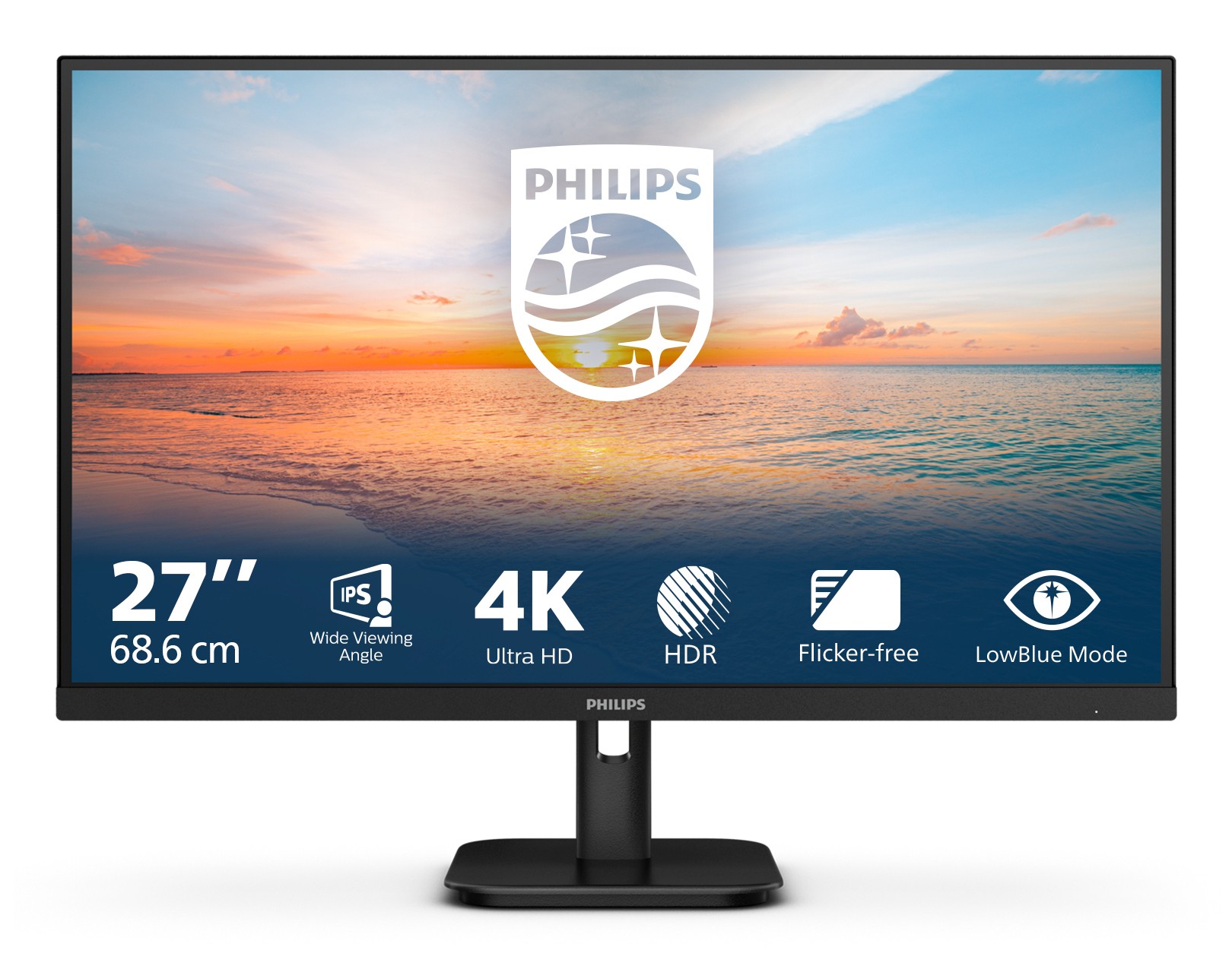 PHILIPS 27E1N1800A/00 Monitor Curvo, 27 ", WQXGA+, 3840 x 2160 Pixel, tempo di risposta 4 ms, refresh rate 60 Hz