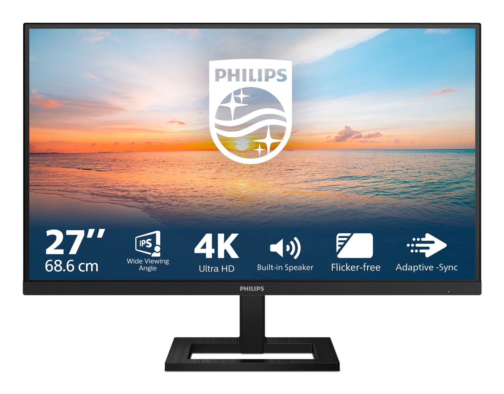 PHILIPS 27E1N1800AE MONITOR, 27 ", UHD 4K, 3840 x 2160 Pixel, tempo di risposta 4 ms, refresh rate 60 Hz