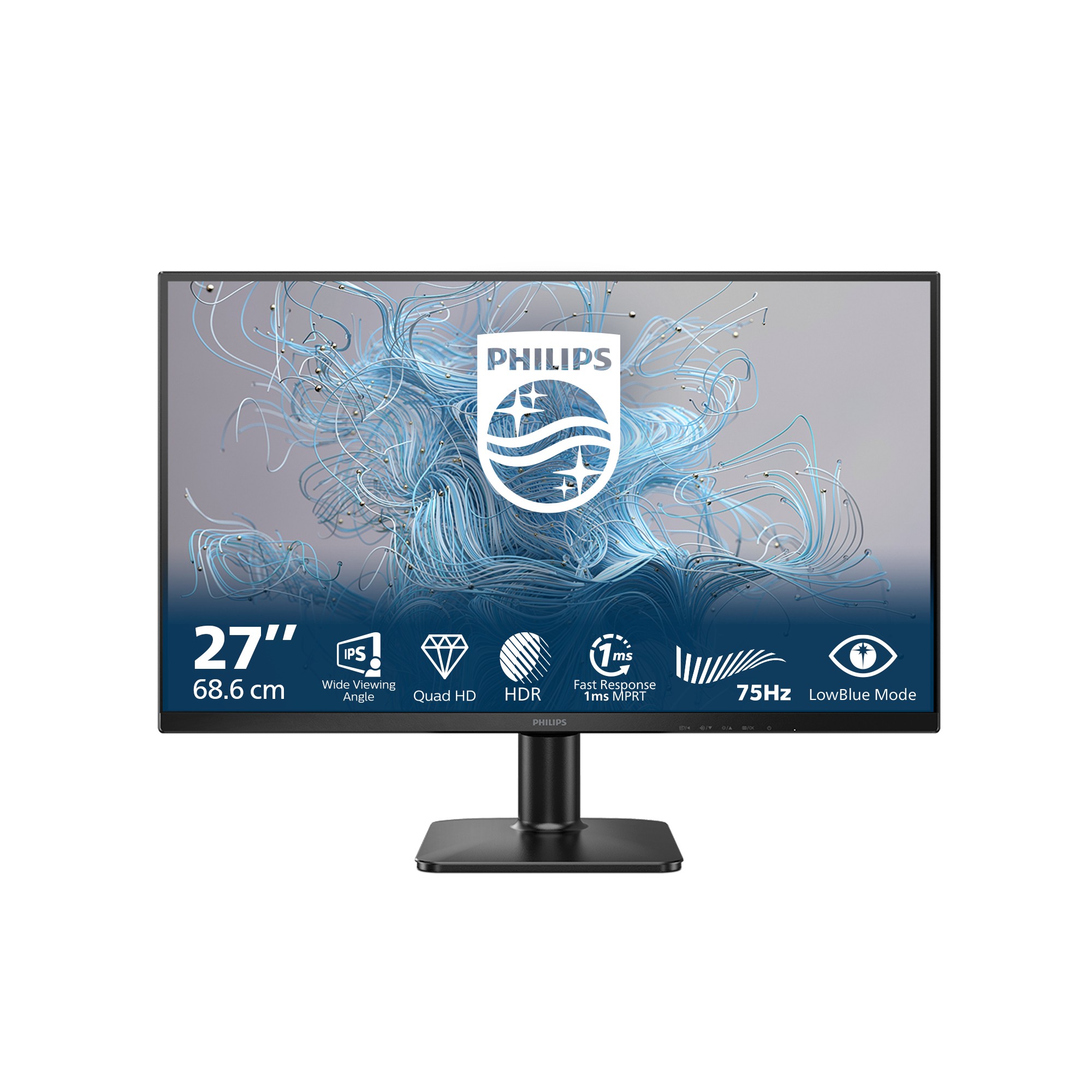 PHILIPS 27E2N1500L/00 MONITOR, 27 ", 2K UltraWide QHD, 2560 x 1440 Pixel, tempo di risposta 4 ms, refresh rate 75 Hz