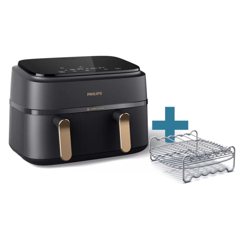 Philips 3000 series na352/04 airfryer con doppio cestello