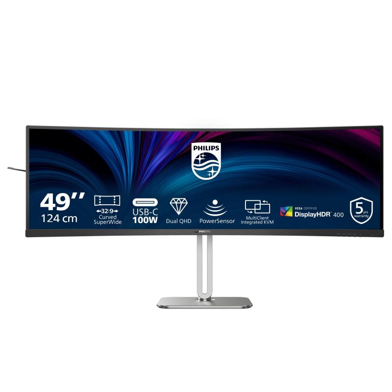 PHILIPS 49B2U5900C/00 Monitor Gaming Curvo, 48,8 ", 5120 x 1440 Pixel, tempo di risposta 4 ms, refresh rate 75 Hz