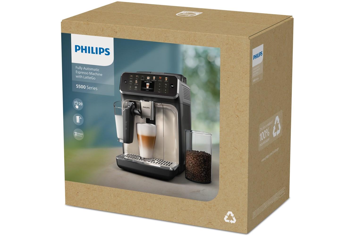 Philips 5500 Serie Ep5549/70 Macchina Da Caffè Nera Philips 5500 Serie Ep5549/70 Macchina Da Caffè Nera