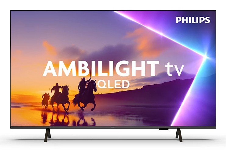 PHILIPS 55PUS8450/12 TV QLED, SMART TV, 55 ", Processore Pixel Precise Ultra HD, Nero, Classe E