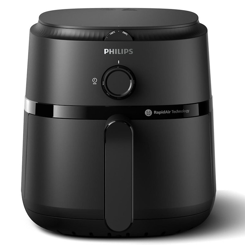 PHILIPS Airfryer Serie 1000 da 4.2L NA120/00 FRIGGITRICE AD ARIA, capacità 4,2 l, Max potenza 1500 W, Nero