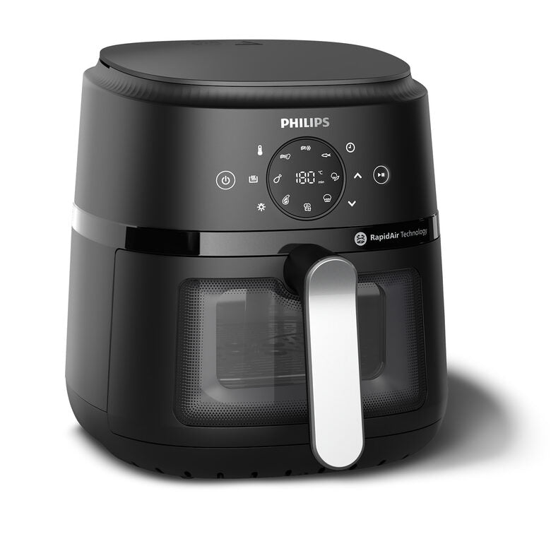 PHILIPS Airfryer Serie 2000 da 4.2L NA221/00 FRIGGITRICE AD ARIA, capacità 4,2 l, Max potenza 1500 W, Nero