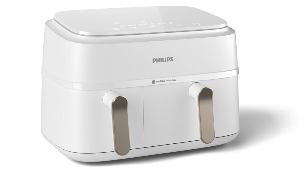 PHILIPS Airfryer Serie 3000 da 9L NA353/10 FRIGGITRICE AD ARIA, capacità 9 l, Max potenza 2750 W, Bianco