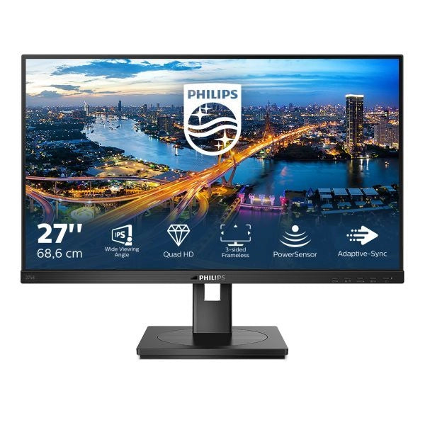Philips b line 275b1/00 monitor pc 68,6 cm (27") 2560 x 1440 pixel 2k ultra hd lcd nero