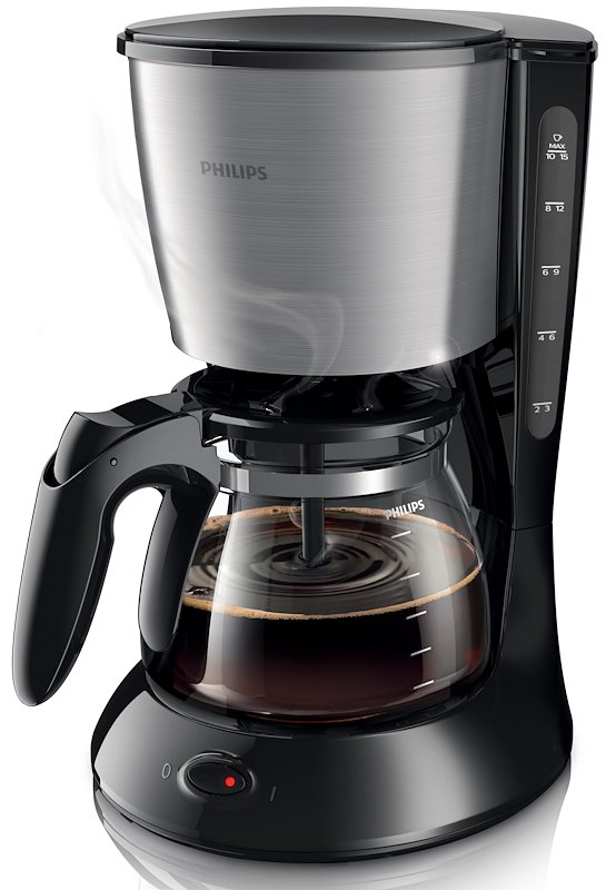 PHILIPS Daily CollectionHD7462/20 macchina caffè americano, Nero e metallo