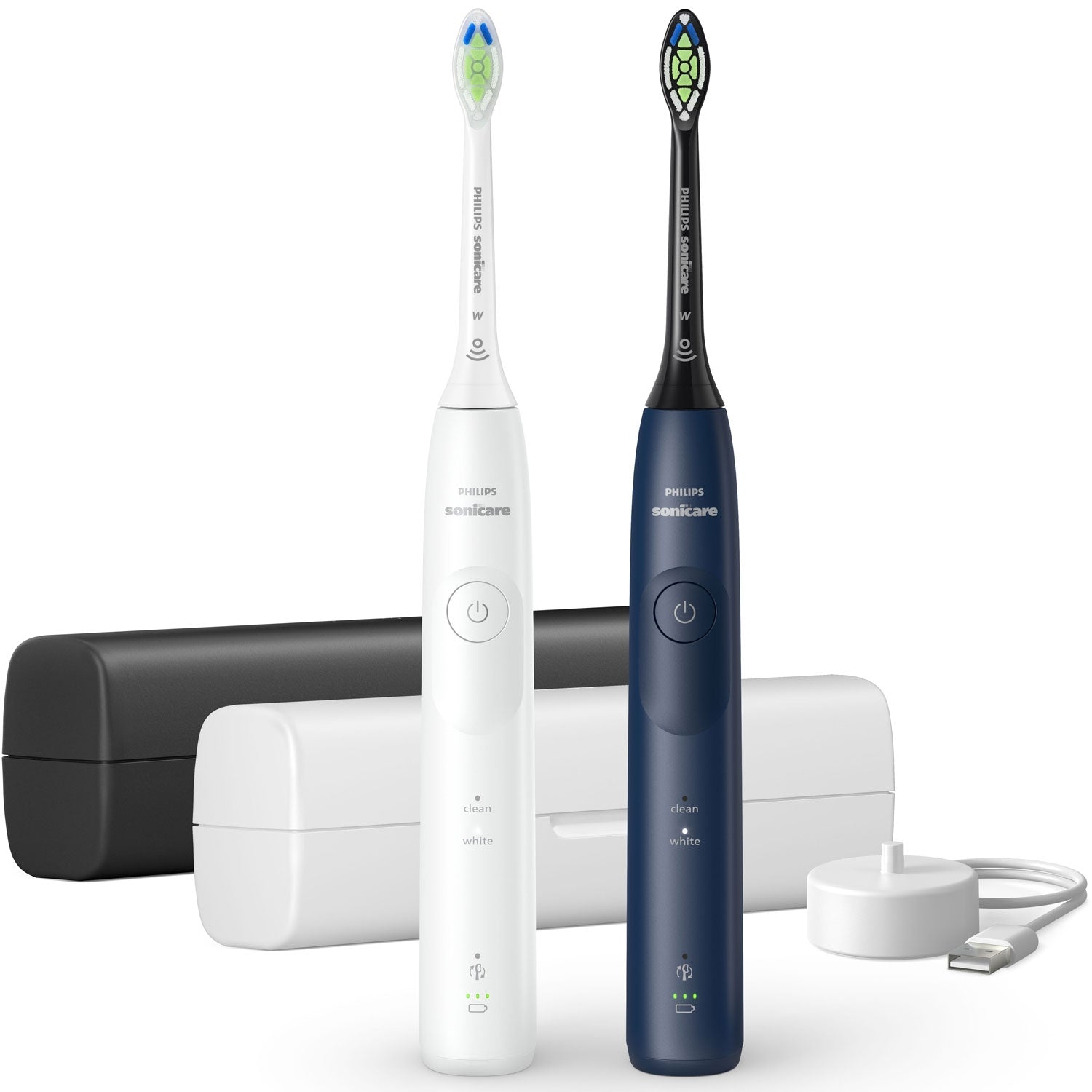 Philips Hx7119-01 Sonicare 5500 Spazzolino Elettrico Sonico 2 Modalita' Timer Autonomia 3 Settimane Colore Bianco E Blu Navy Philips Hx7119-01 Sonicare 5500 Spazzolino Elettrico Sonico 2 Modalita' Timer Autonomia 3 Settimane Colore Bianco E Blu Navy