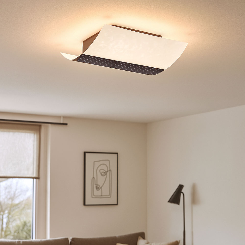 Philips - Lampada Da Soffitto Lampada Da Corridoio Lampada Da Soffitto In Vetro Marrone Lampada Da Cucina Lampada Da Soggiorno, Metallo, 1x E27, Lxh 26,4 X 8,9 Cm Philips - Lampada Da Soffitto Lampada Da Corridoio Lampada Da Soffitto In Vetro Marrone Lampada Da Cucina Lampada Da Soggiorno, Metallo, 1x E27, Lxh 26,4 X 8,9 Cm