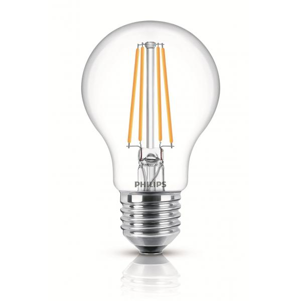 Philips - Lampadina Led A Goccia In Vetro Con Filamento A Vista 60w E27 85 - Non Dimmerabile - Luce Bianca Fredda