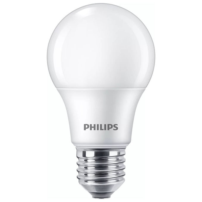 Philips lampadina LED, attacco E27, 7W equivalente 60W, luce bianca calda 2700K, 806 lm, forma A60, durata 15000h Philips lampadina LED, attacco E27, 7W equivalente 60W, luce bianca calda 2700K, 806 lm, forma A60, durata 15000h