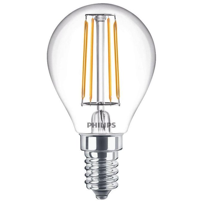 Philips - Led Oliva E Sfera 4,3 W 40 W E14 Luce Bianca Calda