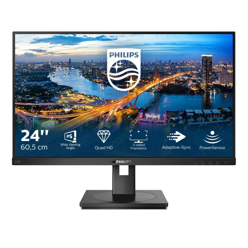 Philips monitor 23.8`` led ips b line 245b1-00 2560x1440 quad hd tempo di risposta 4 ms Philips monitor 23.8`` led ips b line 245b1-00 2560x1440 quad hd tempo di risposta 4 ms