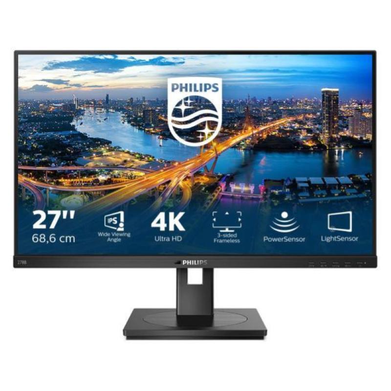 Philips monitor 27`` led b line 278b1-00 3840 x 2160 ultra hd 4k tempo di risposta 4 ms