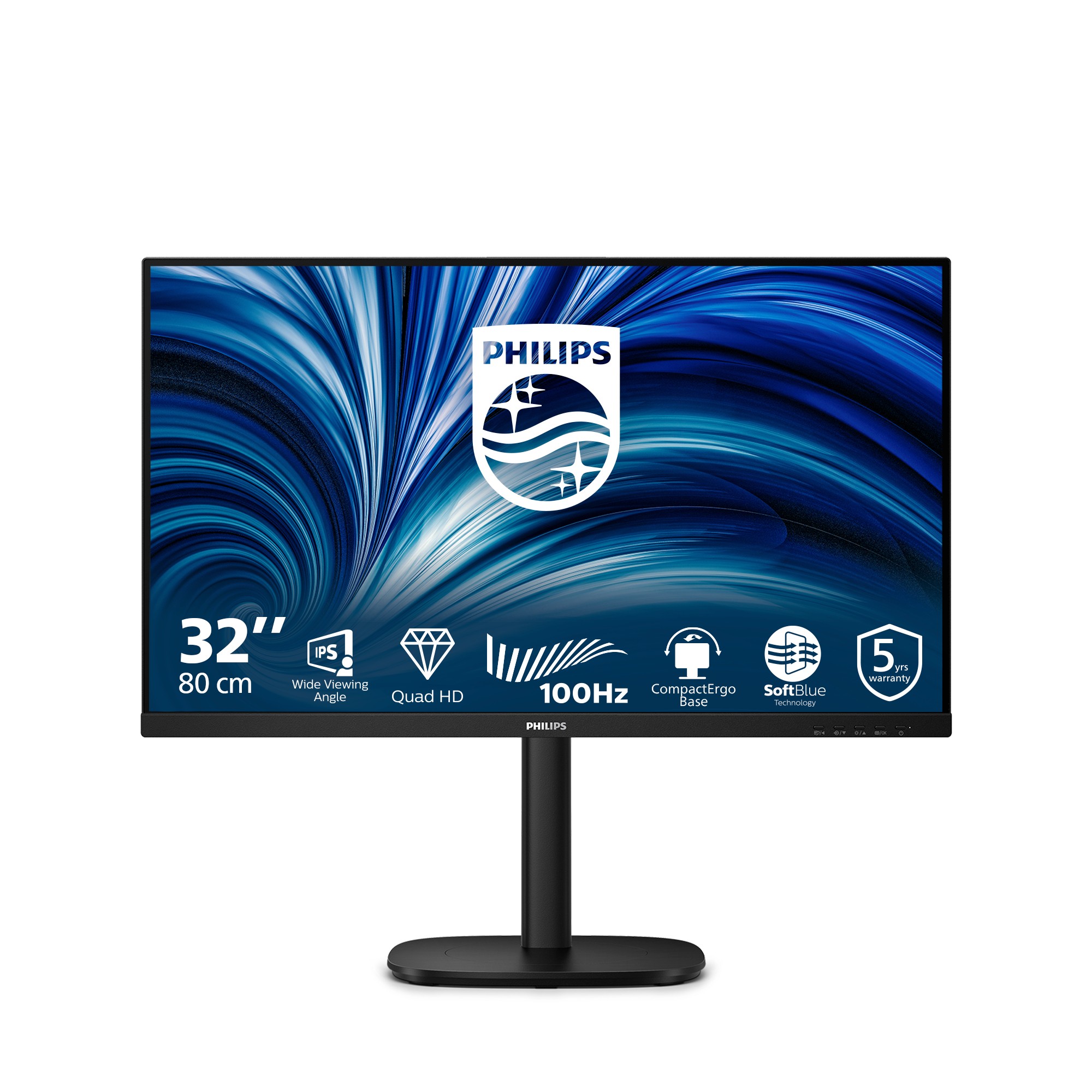 Philips Monitor 315 Led Ips Qhd 16:9 4Ms 350 Cdm Pivot Dp/Hdmi Multimediale