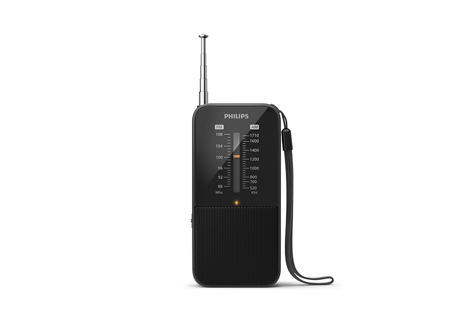 Philips - Portable Fm/mw Radio Tar1509/00-black