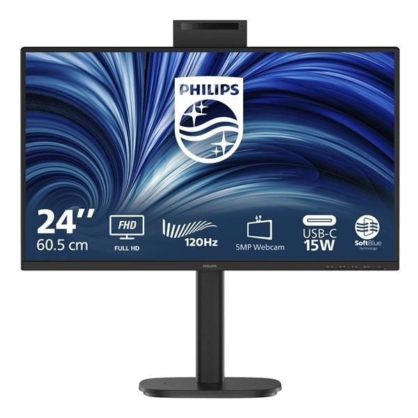 Philips serie 3000 24b2n3200jh/00 monitor pc 60,5 cm (23.8") 1920 x 1080 pixel full hd lcd nero