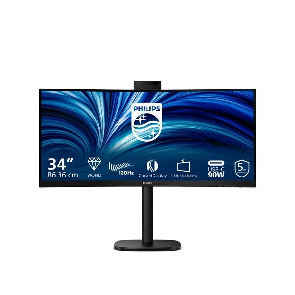 Philips serie 3000 34b2u3600ch/00 monitor pc 86,4 cm (34") 3440 x 1440 pixel wide quad hd lcd nero