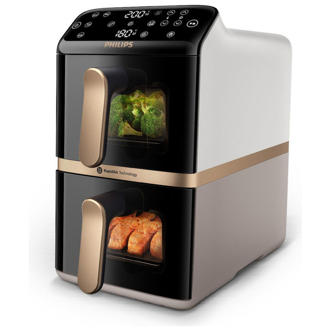 Philips Serie 4000 Airfryer Con Doppio Cestello Verticale Philips Serie 4000 Airfryer Con Doppio Cestello Verticale