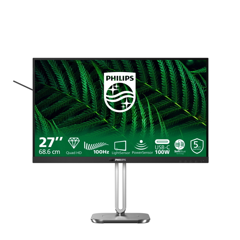 Philips serie 5000 27b2g5601/00 monitor pc 68,6 cm (27) 2560 x 1440 pixel quad hd lcd nero