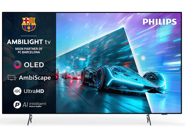 Philips - Smart Tv Ambilight Oled 4k 55" 55oled761/12-black