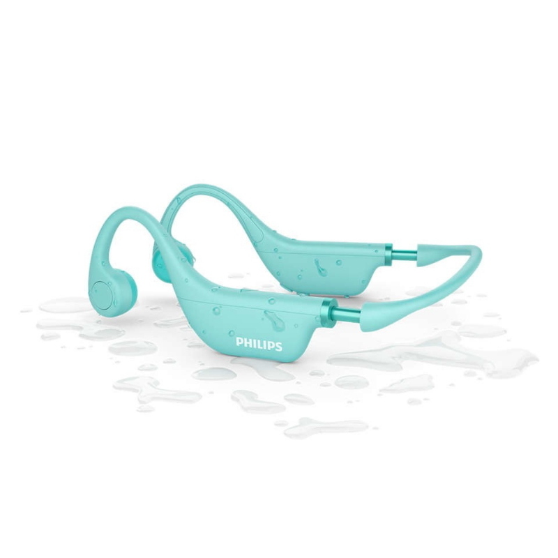 Philips tak4607gr/00 cuffia e auricolare cuffie wireless a clip musica bluetooth verde