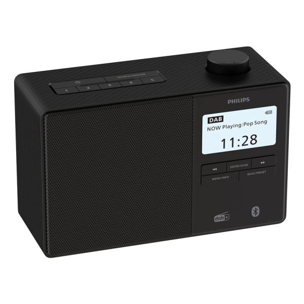 Philips tar5600/00 radio orologio digitale nero