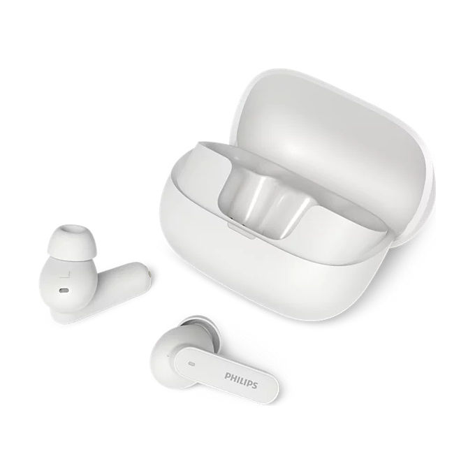 Philips TAT3000WT-00 Auricolari Bluetooth Cancellazione Rumore Attiva Fino a 48 Ore di Riproduzione colore Bianco Philips TAT3000WT-00 Auricolari Bluetooth Cancellazione Rumore Attiva Fino a 48 Ore di Riproduzione colore Bianco