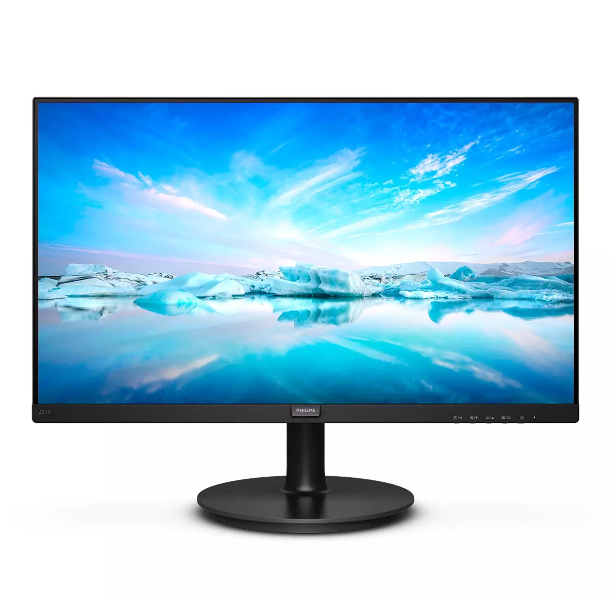 PHILIPS V-LINE 221V8 MONITOR, 22 ", Full-HD, 1920 x 1080 Pixel, tempo di risposta 4 ms, refresh rate 75 Hz