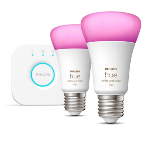 Philips - White And Color Ambiance Starterkit Bridge+2 Pezzi-bianco