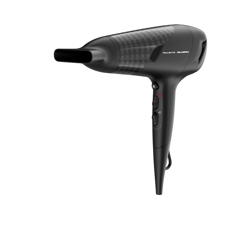 Phon ROWENTA X KARL LAGERFELD STUDIO DRY CV581L, 2100W, Concentratore, Thermo Control, Tecnologia a Risparmio Energetico