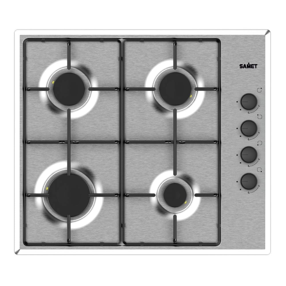 Piano cottura 4 fuochi inox Samet Ariane""