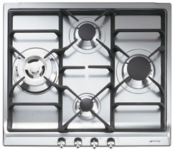 Piano cottura gas 4 zone CLASSICA SER60SGH3 Inox (60cm)