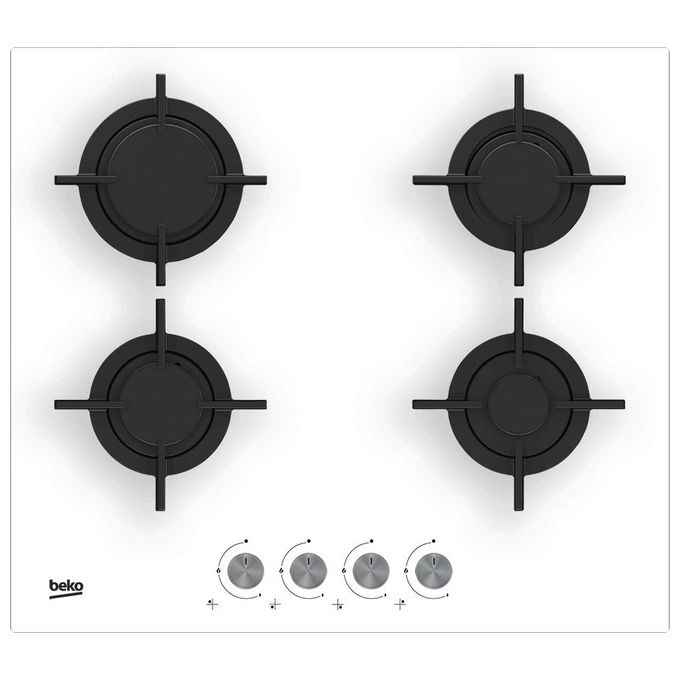 Piano cottura gas 4 zone Hilg 64222 Sw Bianco (60cm)