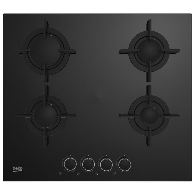 Piano cottura gas 4 zone Hilg64222S Black (60cm)