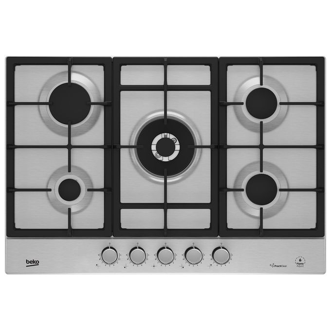 Piano cottura gas 5 zone FLAMEADJUST Hiaw 75226 Sxe PractiClean Inox (75cm)