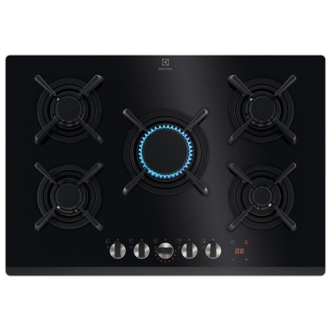 Piano cottura gas 5 zone SERIE 800 Kgg753753K Flamelight Black (75cm)