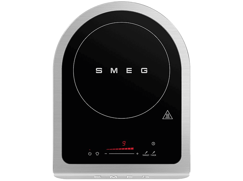 PIANO INDUZIONE SMEG PIC01WHMEU, Induction, Potenza 2100 W, Nr. bruciatori 1, Griglia da 22 x cm, Vetro, Bianco