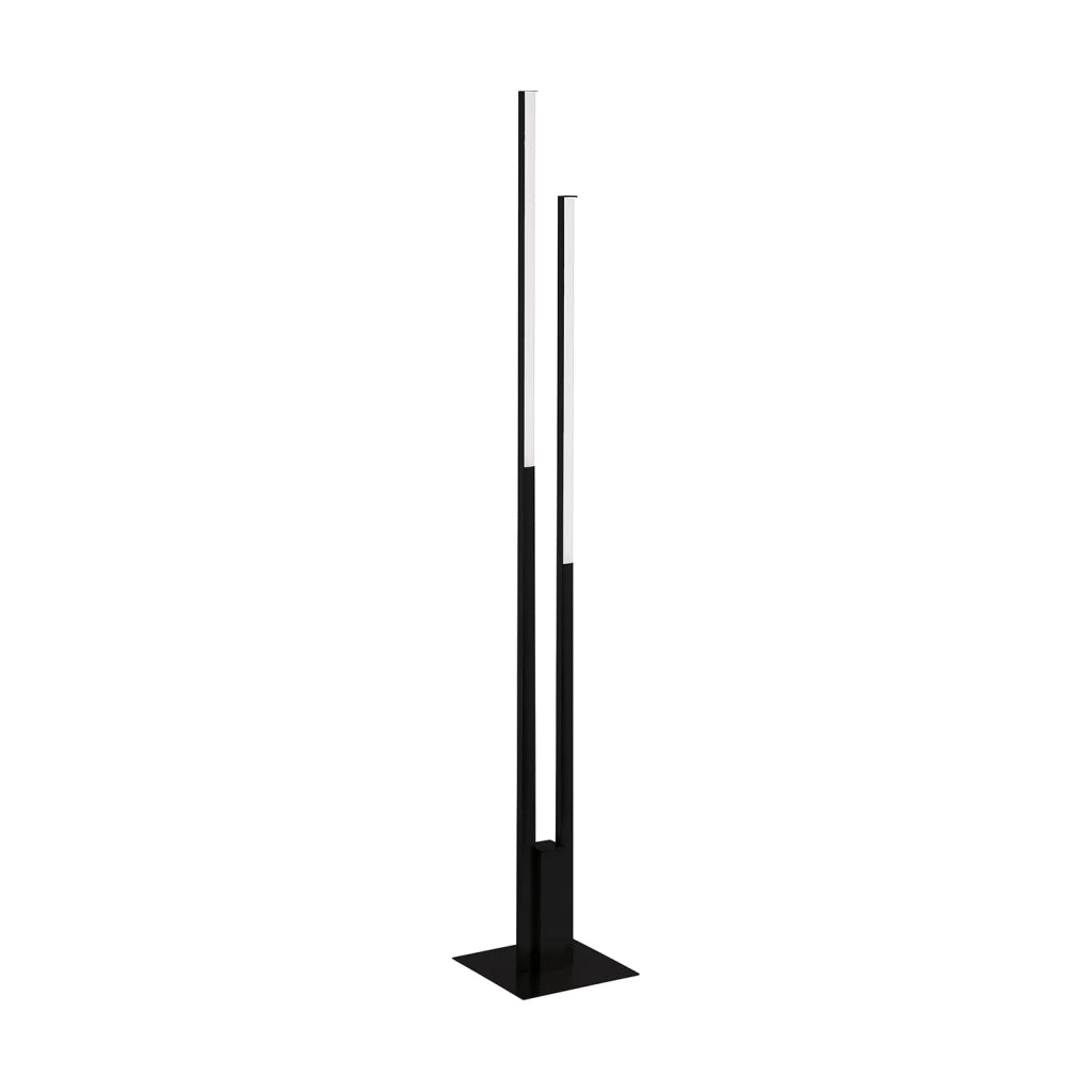 Piantana Contemporanea Fraioli-Z Alluminio Nero 2 Luci Led Integrato 17W