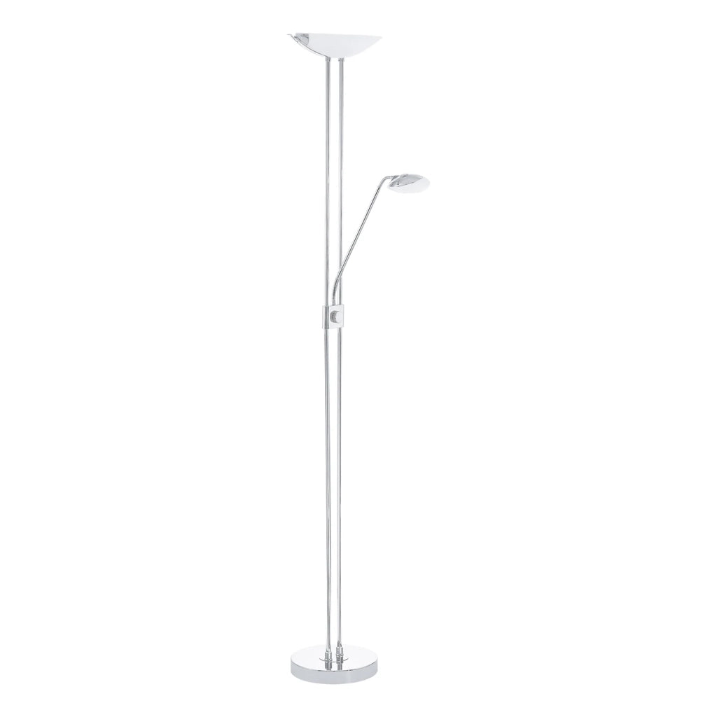 Piantana Moderna Baya Led Acciaio Cromo Luce Led Integrato 20W