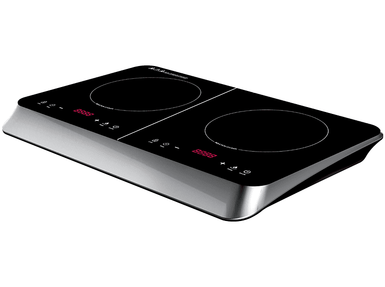 PIASTRA A INDUZIONE ARDES KOOKIE DUO INDUZIONE, Assorbimento potenza 3500 W, Zone di cottura 2, Dimensione prima piastra 260 mm, Nero