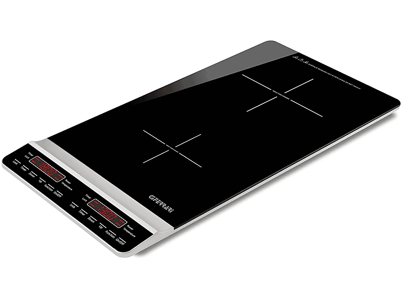 PIASTRA A INDUZIONE G3 FERRARI FORNELLO , Assorbimento potenza 3100 W, Zone di cottura 2, Dimensione prima piastra 26 mm, Nero-Grigio Chiaro