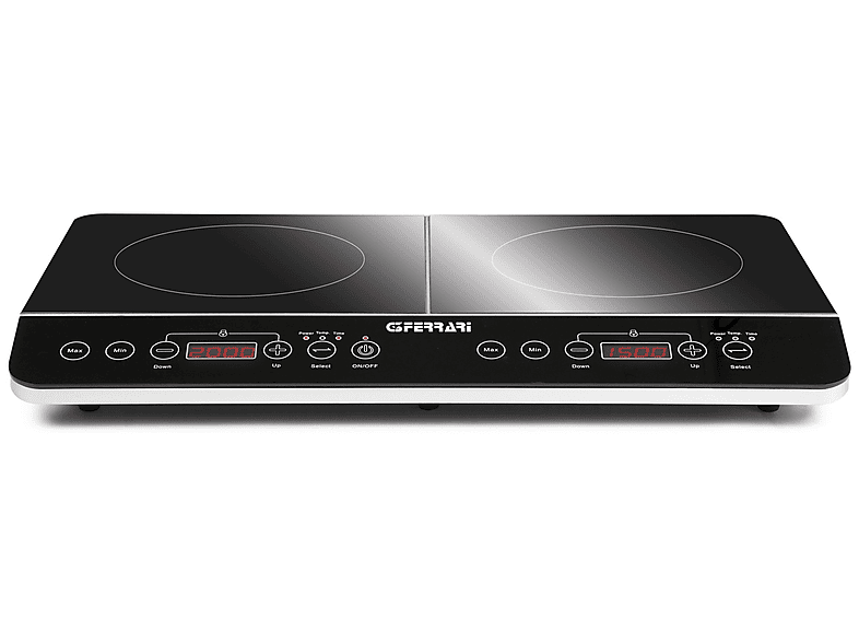 PIASTRA A INDUZIONE G3 FERRARI FORNELLO INDUZIONE, Assorbimento potenza 3500 W, Zone di cottura 2, Dimensione prima piastra 26 mm, nero