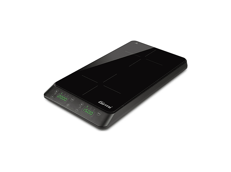 PIASTRA A INDUZIONE GIRMI PI52 FORNELLO DOPPIO, Assorbimento potenza 3500 W, Zone di cottura 2, Dimensione prima piastra 260 mm, Black