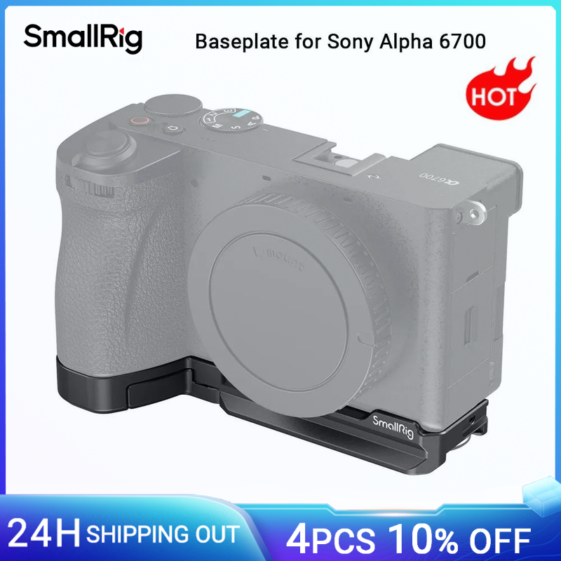 Piastra di base SmallRig A6700 per Sony Alpha 6700 piastra a sgancio rapido integrata per Arca per interruttore rapido tra treppiede e stabilizzatore