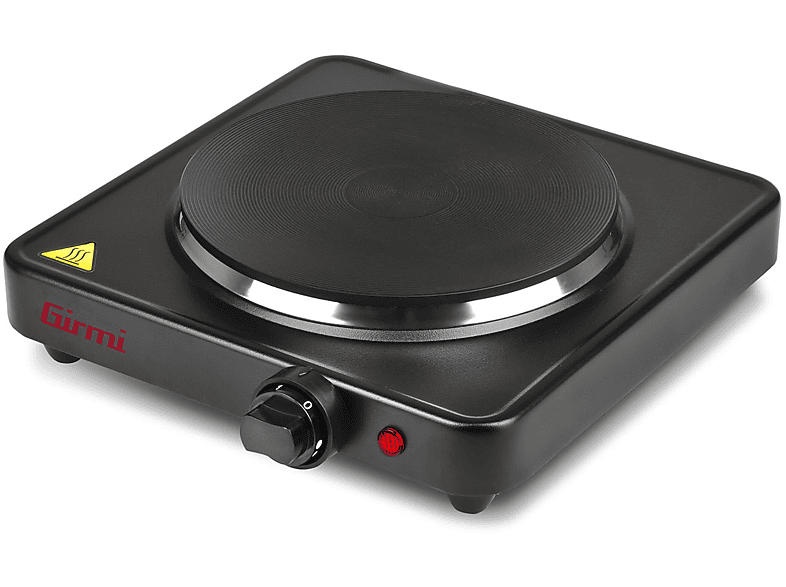 PIASTRA ELETTRICA GIRMI Piastra Elettrica, Assorbimento potenza 1500 W, Zone di cottura 1, Dimensione prima piastra 18.5 mm, Nero