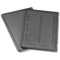 Piastra per griglia inferiore, rigata / motivo a cialda, Piastra grill