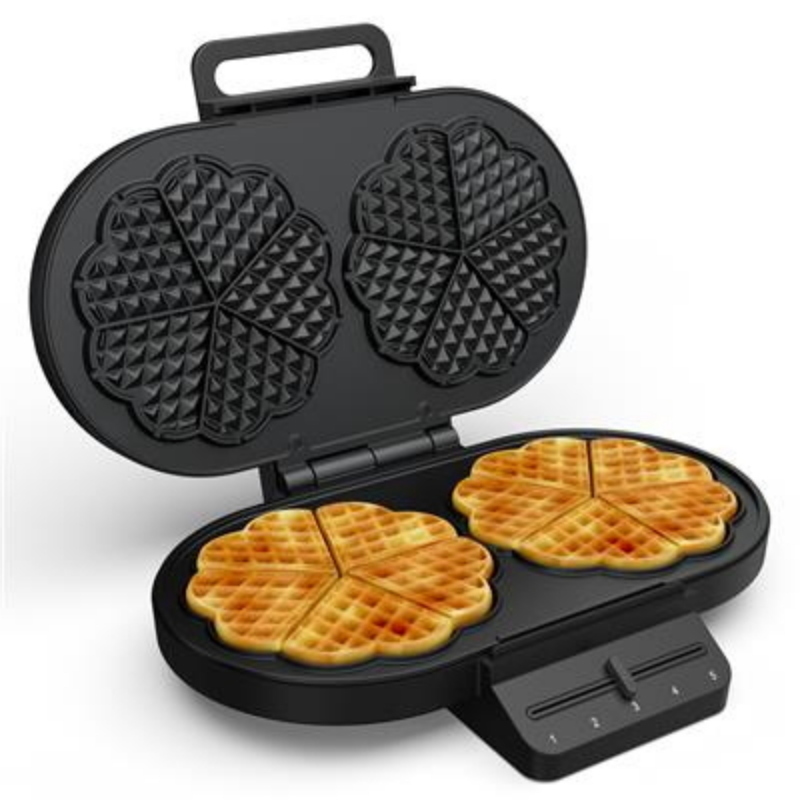 Piastra waffle a forma di cuore Piastra waffle a forma di cuore