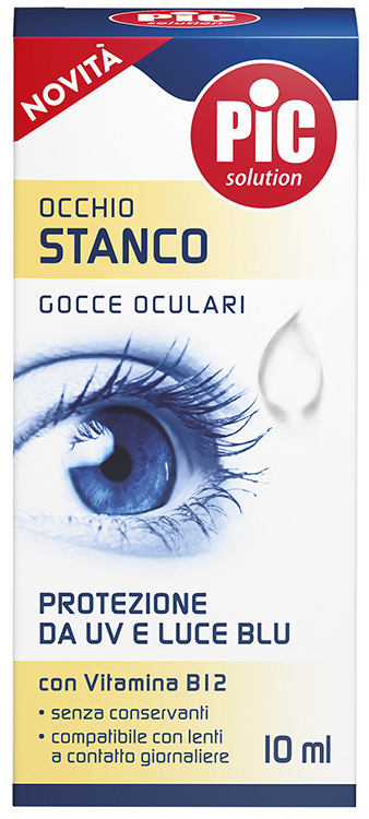 Pic Solution Gocce Oculari Occhio Stanco 10 ml Soluzione Idratante contro Affaticamento Visivo